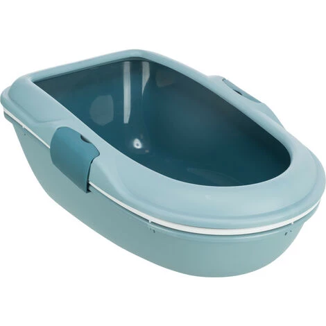 Bac A Litière Berto 39 X 22 X 59 Cm Bleu Clair Pétrole Pour Chat. - Animallparadise - Bleu 5 Bac A Litière Berto 39 X 22 X 59 Cm Bleu Clair Pétrole Pour Chat. - Animallparadise - Bleu – Image 3