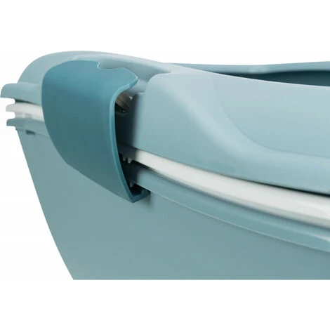 Bac A Litière Berto 39 X 22 X 59 Cm Bleu Clair Pétrole Pour Chat. - Animallparadise - Bleu 6 Bac A Litière Berto 39 X 22 X 59 Cm Bleu Clair Pétrole Pour Chat. - Animallparadise - Bleu – Image 4