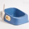 DONTODENT Bac à Litière Pour Chat,Grande Maison De Toilette Chat Pliable Avec Couvercle,et Pelle à Litière - Bleu Grand