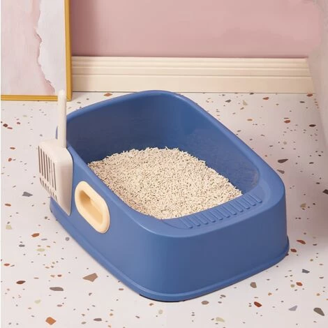 DONTODENT Bac à Litière Pour Chat,Grande Maison De Toilette Chat Pliable Avec Couvercle,et Pelle à Litière - Trompette Verte 4 DONTODENT Bac à Litière Pour Chat,Grande Maison De Toilette Chat Pliable Avec Couvercle,et Pelle à Litière - Trompette Verte – Image 2