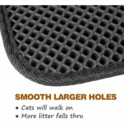 HANBING Pet Supplies Tapis De Litière Pour Chat Double Anti-dérapant En EVA Pour Cage De Chat (S Noir) -Promos Litière et bac à litière Magasin 56988484 4