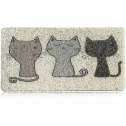 Ensoleillé Tapis De Bac à Litière Pour Chat 40 60 Cm Pvc Tapis De Bac à Litière Pour Chat Imperméable Et Antidérapant