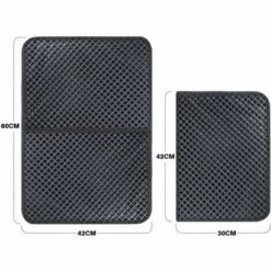 Pecute Tapis Litière Chat Double Couche Pliable 60x42cm, Tapis Bac à Litière Pour Chats Avec 12mm Grand Trou En Forme De Diamant, Tapis De Toilette Chat Imperméable Antidérapant, Facile à Nettoyer 11 Pecute Tapis Litière Chat Double Couche Pliable 60x42cm, Tapis Bac à Litière Pour Chats Avec 12mm Grand Trou En Forme De Diamant, Tapis De Toilette Chat Imperméable Antidérapant, Facile à Nettoyer -Promos Litière et bac à litière Magasin 58115001 5