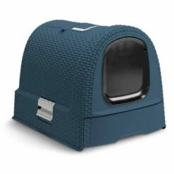 CURVER Maison De Toilette - Bleu - Pour Chat - 51 X 38,5 X 39,5 Cm