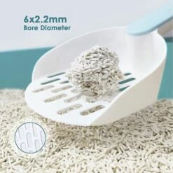 HKLFFJA Pelle à Litière Pour Chat, Scoop De Litière Pour Animaux, Fabriqué En Plastique Abs Durable Avec Une Poignée Confortable, Convient à La Plupart Des Types De Litière Pour Chat Et Litière Pour Chat -Promos Litière et bac à litière Magasin 58621792 4