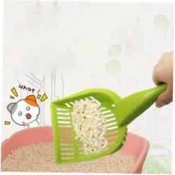 HKLFFJA Plastique Chat Litière Scoop Poignée Longue Poignée Nettoyage Soin Sable Sable Gaspillage Pelle Outil De Nettoyage -Promos Litière et bac à litière Magasin 58621795 4