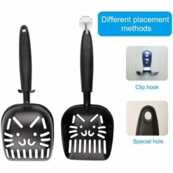 HKLFFJA Pelle à Litière Pour Chat En Alliage D'aluminium Anti-adhésive Durable Et Antirouille Pelle à Litière Scoop Pour Chat Animaux De Compagnie Grand Modèle -Promos Litière et bac à litière Magasin 58621808 3