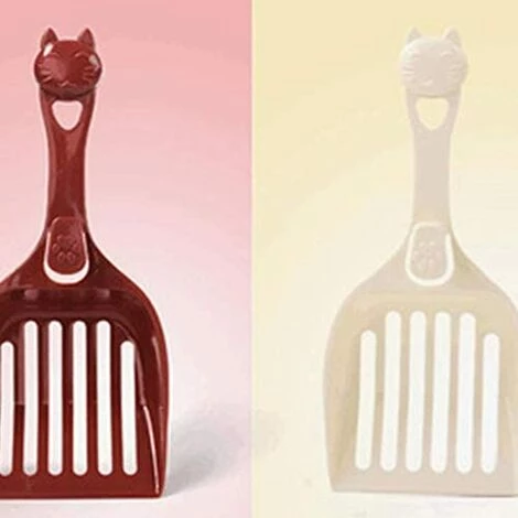 HKLFFJA 2 Pièces Pelle à Litière Pour Chat En Plastique Type Tête De Chat Pelle à Chat Rouge Et Blanc Pelle Litiere Chat De Fournitures Pour Animaux De Compagnie 5 HKLFFJA 2 Pièces Pelle à Litière Pour Chat En Plastique Type Tête De Chat Pelle à Chat Rouge Et Blanc Pelle Litiere Chat De Fournitures Pour Animaux De Compagnie – Image 3