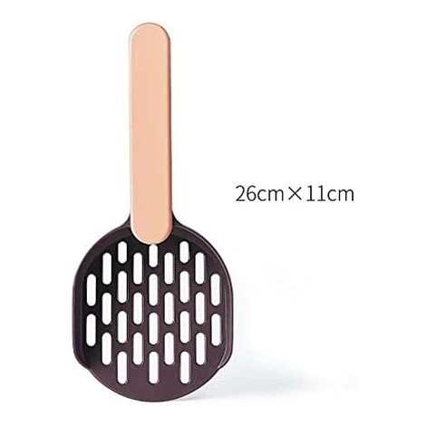 HKLFFJA Pelle à Litière Pour Chat, Pelle à Ordures, Avec Support En Plastique, Utilisée Pour Nettoyer La Litière Pour Chat, Litière Sanitaire Pour Chat à Poignée Confortable (Marron) 4 HKLFFJA Pelle à Litière Pour Chat, Pelle à Ordures, Avec Support En Plastique, Utilisée Pour Nettoyer La Litière Pour Chat, Litière Sanitaire Pour Chat à Poignée Confortable (Marron) – Image 2