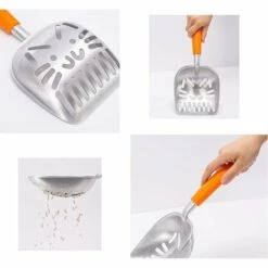 Fei Yu Pelle De Litière Pour Chat Pelle De Litière Pour Animaux De Compagnie Pelle à Litière, Avec Poignée En Caoutchouc Confortable -Promos Litière et bac à litière Magasin 58687100 3