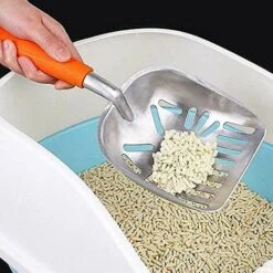 Ensoleillé Pelle à Litière Pour Chat, Pelles à Litière, Pelle à Litière De Toilette Pour Chat Debout Avec Longue -Promos Litière et bac à litière Magasin 58783844 3