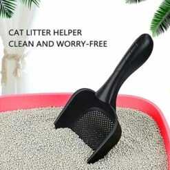 BARES Pelle à Litière Pour Chat En Plastique Épaissi Pelle Litiere Chat Pelle à Litière Creuse Pelles à Litière Pour Chats Outil Nettoyage Pour Animaux De Compagnie, Avec Poignée Antidérapante Pour Une -Promos Litière et bac à litière Magasin 58784323 3