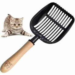TINOR à Litière Pour Chat,Pelle à Litière Pour Chats Antiadhésive En Métal Avec Support Pelle à Litière De Toilettes Pour Chats – Bac à Litière De Chat Pour Toilettes By