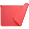 EINEMGELD Tapis Gamelle Chien, Tapis D’Alimentation Pour Chat En Silicone Aux Normes FDA, Imperméable Et Antidérapant, Rouge, 47 X 30 Cm