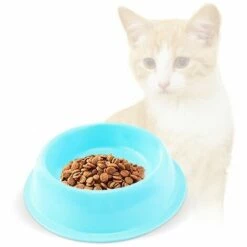 MEDIA WAVE STORE ® 80500 Bac à Litière Et Mangeoire Pour Chats 37x27x8,5H Cm Avec Seau Et écope | Couleur: Bleu