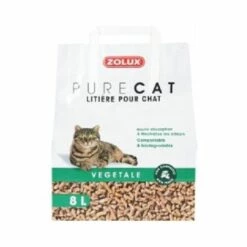 Zolux-Litiere Pure Cat - Végétale Naturelle - 8L