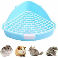 HKLFFJA Toilettes Pour Animaux De Petite Taille Avec Crochet, Triangle Anti-pulvérisation Pour Hamster, Chinchilla, Cochon D'Inde, Furet