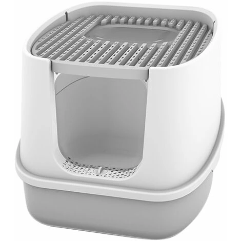 LIFCAUSAL Grand Bac à Litière Pour Chat Entièrement Fermé, Entrée Avant, Sortie Supérieure, Toilettes Pour Chat Avec Couvercle, Pelle à Litière 3 LIFCAUSAL Grand Bac à Litière Pour Chat Entièrement Fermé, Entrée Avant, Sortie Supérieure, Toilettes Pour Chat Avec Couvercle, Pelle à Litière