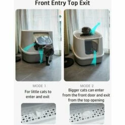 LIFCAUSAL Grand Bac à Litière Pour Chat Entièrement Fermé, Entrée Avant, Sortie Supérieure, Toilettes Pour Chat Avec Couvercle, Pelle à Litière 11 LIFCAUSAL Grand Bac à Litière Pour Chat Entièrement Fermé, Entrée Avant, Sortie Supérieure, Toilettes Pour Chat Avec Couvercle, Pelle à Litière -Promos Litière et bac à litière Magasin 59796818 5