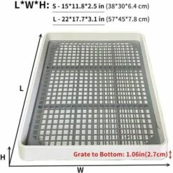 IRISFR Bac à Litière Pour Cochon D'Inde Avec Grille, Petit Animal Pour Cage, Bac à Litière Pour Lapin, Bac à Litière Pour Furet, Chinchilla, Rat,Lilaris -Promos Litière et bac à litière Magasin 59805345 2