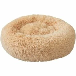 DENUOTOP Paniers Lit Pour Chat Lit Pour Chien Lit Moelleux Rond Pour Animal Lit Donut Chien Nest Deep Sleep Pet Matelas Epais Chien Lit Convient Pour Chat Chiots Chaton Petits Animaux---70CM