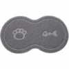 ROSIER Tapis D'alimentation En Silicone Pour Animaux, Tapis Pour Gamelles De Chien Tapis D'alimentation PVC Résistant Imperméable Pour Animaux De Compagnie Pour Chat Et Chien Gris, 46*26cm——VEBTles -Promos Litière et bac à litière Magasin 60186268 1