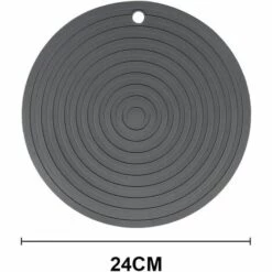 ROSIER 1 PCS Tapis Gamelle Chien Pour Chien Chat Tapis Portable En Silicone Set De Table En Silicone Pour Animal Domestique Animal De Compagnie Alimentaire éTanche Mat Aliment Chien Placemat，gris 24*0.35cm——VEBTles -Promos Litière et bac à litière Magasin 60186273 2