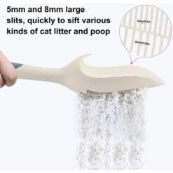 PERLE RARE Pelle à Litière En Plastique Pour Chat, Pelle à Litière Durable Avec Poignée Antidérapante - Pelle à Litière Pour Chat Facile à Tamiser -Promos Litière et bac à litière Magasin 60257135 4
