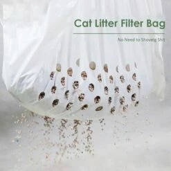 LIFCAUSAL Sac Filtrant Pour Litière Pour Chat Doublures De Tamisage De Litière à Cordon -Promos Litière et bac à litière Magasin 60493211 4