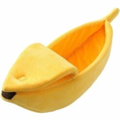 PREMIER Mignon Chat Lit En Forme De Banane Doux Chat Câlin Lit Maison Belles Fournitures Pour Animaux De Compagnie Pour Chat ChatOn Lapin