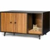 GOPLUS Maison De Toilette Pour Chat En Bois, Meuble De Rangement Double Portes Avec Grattoir à Chat Pour Salon, Entrée, Couloir, 90 X 50 X 50 CM 2 GOPLUS Maison De Toilette Pour Chat En Bois, Meuble De Rangement Double Portes Avec Grattoir à Chat Pour Salon, Entrée, Couloir, 90 X 50 X 50 CM -Promos Litière et bac à litière Magasin 60909228 1