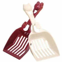 JOORRT Pelle à Litière Pour Chat, Pelle à Poubelle, Pelle à Fumier, Manche Long Pour Chiens Et Chats, Vin Rouge -Promos Litière et bac à litière Magasin 61236443 2