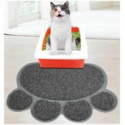 DECKON Tapis De Litière Pour Chat Bleu 8 DECKON Tapis De Litière Pour Chat Bleu -Promos Litière et bac à litière Magasin 61645629 2