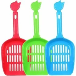 EINEMGELD Couleur Aléatoire Pelle à Litière En Plastique Pour Chats Chiens Nettoyant Le Cage D'animaux Outil 3pcs