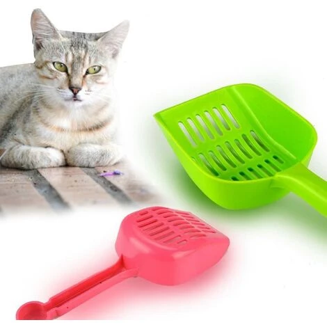 EINEMGELD Couleur Aléatoire Pelle à Litière En Plastique Pour Chats Chiens Nettoyant Le Cage D'animaux Outil 3pcs 4 EINEMGELD Couleur Aléatoire Pelle à Litière En Plastique Pour Chats Chiens Nettoyant Le Cage D'animaux Outil 3pcs – Image 2