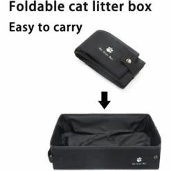 EINEMGELD Litière Portable Pour Chats, Litière Pliable, Légère, Souple Et étanche, Idéale Pour Voyager -Promos Litière et bac à litière Magasin 62317998 3