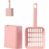 EINEMGELD Pelle à Litière Pour Chat Avec Support En Plastique Fournitures De Nettoyage Animal Tamisage Scooper Poignée Confortable Hygiènes Pelle à Litière -Promos Litière et bac à litière Magasin 62318005 1