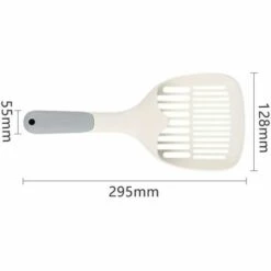 EINEMGELD Pelle à LitièRe Pour Chats,Scoop De LitièRe Pour Animaux,Pelle à DéJections Pour Chat,Fabriqué En Plastique PP Durable Avec PoignéE Confortable,Outil De Nettoyage Pour Animaux De Compagnie(Blanc/Gris) -Promos Litière et bac à litière Magasin 62318102 3