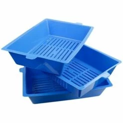 MEDIA WAVE STORE ® Litière Pour Chat Système Auto-nettoyant à 180 ° Trois Bacs Tamis 42 Cm Rebord