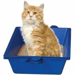 MEDIA WAVE STORE ® Litière Pour Chat Système Auto-nettoyant à 180 ° Trois Bacs Tamis 42 Cm Rebord -Promos Litière et bac à litière Magasin 62847121 3