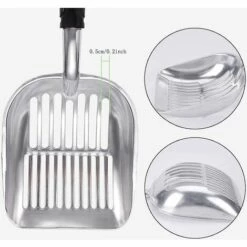 LTS FAFA Pelle à Litière Pour Chat Profonde Et Solide Pelle à Litière Pour Chat Avec Support Pelle à Litière Pour Chat En Métal -Promos Litière et bac à litière Magasin 63757659 4