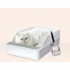 LTS FAFA Pelle à Litière Pour Chat Profonde Et Solide Pelle à Litière Pour Chat Avec Support Pelle à Litière Pour Chat En Métal -Promos Litière et bac à litière Magasin 63757659 5