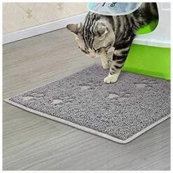 Tapis Pour Animaux De Compagnie Tapis De Nourriture Carré En PVC 30 * 40cm (Gris),HANBING 9 Tapis Pour Animaux De Compagnie Tapis De Nourriture Carré En PVC 30 * 40cm (Gris),HANBING -Promos Litière et bac à litière Magasin 63784814 4