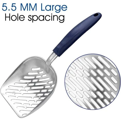 LYCXAMES Kitty Animal Métal Chat Litière Scooper Pelle Merde Remover Avec Long Manche Pour Animaux De Compagnie,Bleu 4 LYCXAMES Kitty Animal Métal Chat Litière Scooper Pelle Merde Remover Avec Long Manche Pour Animaux De Compagnie,Bleu – Image 2