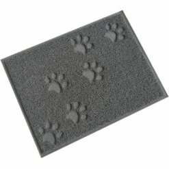 CLEGGFR Gris 30 * 40cm Tapis Pour Bac à Litière Tapis Imperméable D?Alimentation/de Bac à Litière Pour Chat Et Chien