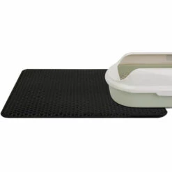 PERLE RARE Tapis Litière Chat Bac à Litière Pour Chats, Imperméable Non Toxique EVA,Double Couche En Nid D'abeille Design (60x45 Cm, Noir) -Promos Litière et bac à litière Magasin 63825044 3