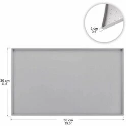 PERLE RARE Tapis Gamelle Ou Litière Anti Dérapant Chien Et Chat - Silicone Imperméable Durable -Promos Litière et bac à litière Magasin 63825374 3