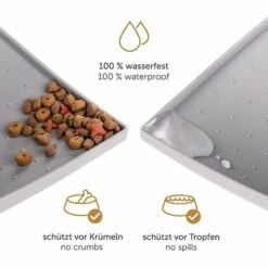 PERLE RARE Tapis Gamelle Ou Litière Anti Dérapant Chien Et Chat - Silicone Imperméable Durable -Promos Litière et bac à litière Magasin 63825374 4