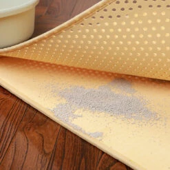 PERLE RARE Tapis Pour Bac à Litière Pour Chat Double Couche Imperméable à L'urine Tapis De Toilette Chat Tapis Pour Sortie Litiere-S-37*58cm -Promos Litière et bac à litière Magasin 63826098 4