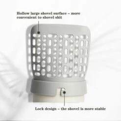 MERKMAK Pelle A Litiere Pour Chat Scooper Support De Pelle Profond Detachable Integre Avec 1 Rouleaux De Sacs A Dechets Avec Tamis A Caca -Promos Litière et bac à litière Magasin 63963101 4